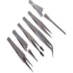 RS PRO Nickel Plated Steel, Tweezer Set