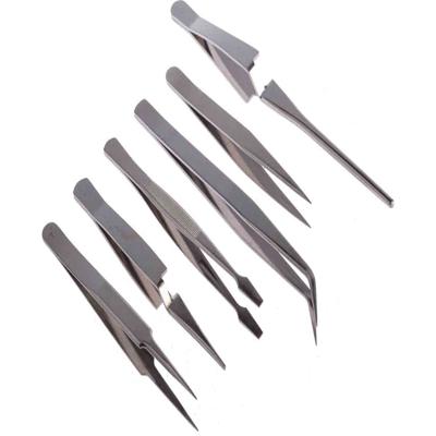 RS PRO Nickel Plated Steel, Tweezer Set
