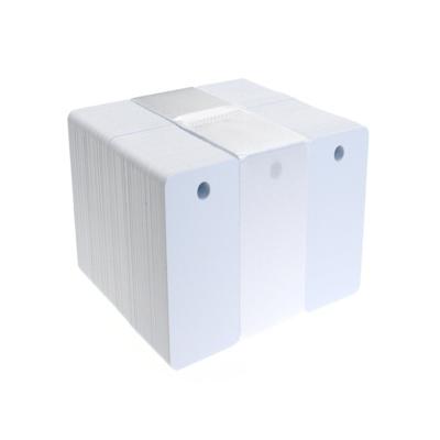 Dyestar Blank White 3-UP Key Tag 760-Micron Landscape Plastic Cards (Pack of 100) ,SKU :C-A7-3UP