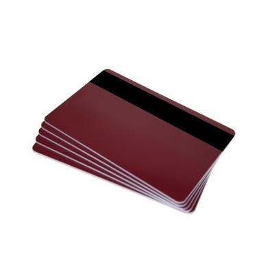 Burgundy 760 Micron Plastic Cards With Hi-Co Magnetic Stripe (Pack of 100) ,SKU :C-A7-BYHI