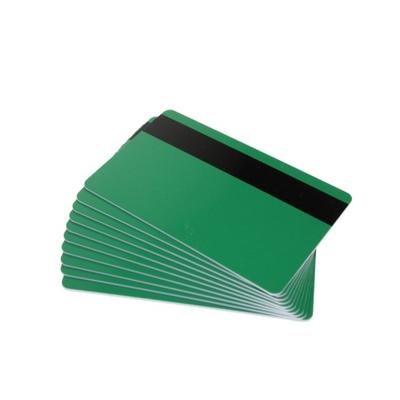 Green 760 Micron Plastic Cards With Hi-Co Magnetic Stripe (Pack of 100) ,SKU :C-A7-GRHI