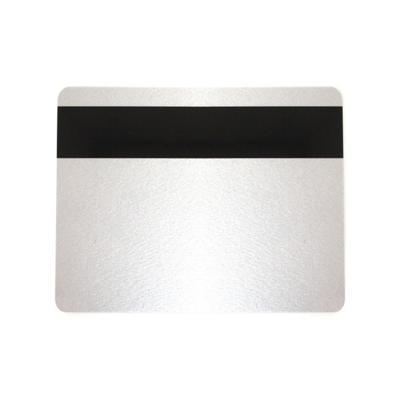 Silver 760 Micron Plastic Cards With Hi-Co Magnetic Stripe (Pack of 100) ,SKU :C-A7-SIHI