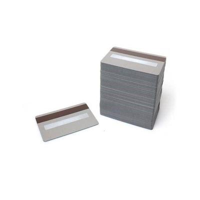 Silver Premium 760 Micron Cards With Hi-Co Magnetic Stripe & Signature Strip Panel (Pack of 100) ,SKU :C-A7-SIHISG
