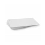 Premium White 760 Micron Cards with 5mm Round Hole Punch in top right corner - Portrait (Pack of 100) ,SKU :C-A7-WHHO