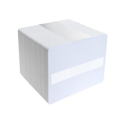 Dyestar Blank White Plastic Cards with Signature Strip (Pack of 100) ,SKU :C-A7-WHSIG