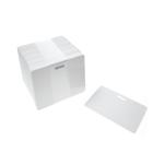 Blank White Slot Punched Plastic Cards (Pack of 100) ,SKU :C-A7-WHSLLS